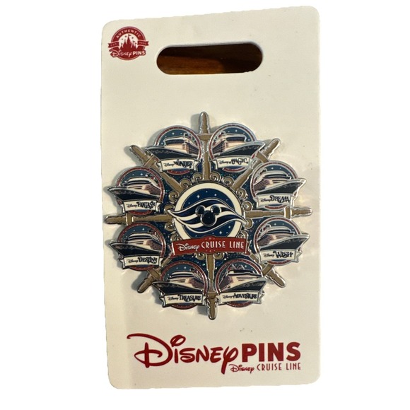 Disney Cruise Line Other - NEW! Disney Cruise Line Adventure trading Pin 2026 8 ship fleet In Hand